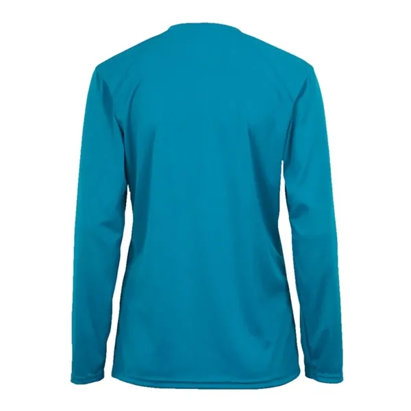 Women's long sleeve t-shirt with moisture management fabric. Blank product.... from ASI 84358 S&S Activewear