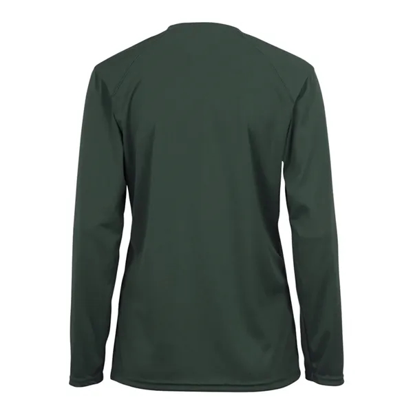 Women's long sleeve t-shirt with moisture management fabric. Blank product.... from ASI 84358 S&S Activewear