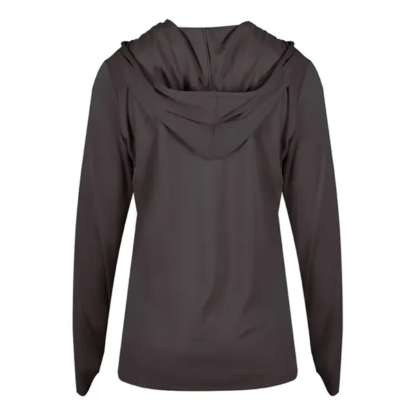 Long sleeve ladies hooded t-shirt... from ASI 84358 S&S Activewear