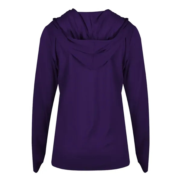 Long sleeve ladies hooded t-shirt... from ASI 84358 S&S Activewear