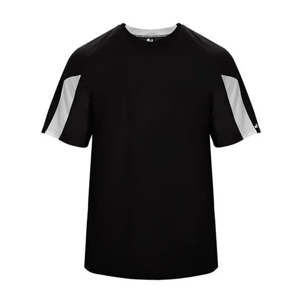 Moisture-wicking, breathable, antimicrobial Striker tee made with 100% polyester with small... from ASI 84358 S&S Activewear