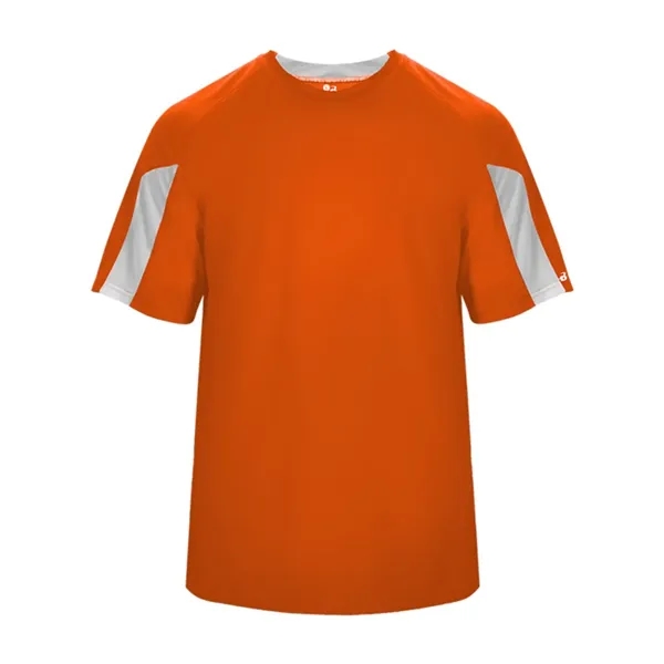 Moisture-wicking, breathable, antimicrobial Striker tee made with 100% polyester with small... from ASI 84358 S&S Activewear