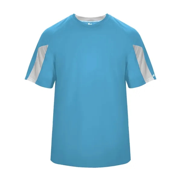 Moisture-wicking, breathable, antimicrobial Striker tee made with 100% polyester with small... from ASI 84358 S&S Activewear