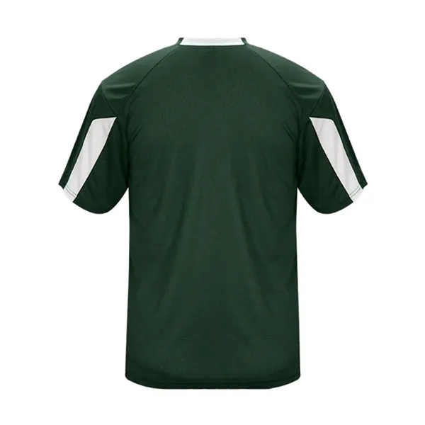 Moisture-wicking, breathable, antimicrobial Striker tee made with 100% polyester with small... from ASI 84358 S&S Activewear