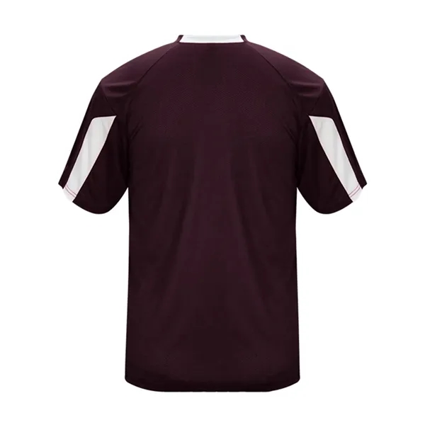 Moisture-wicking, breathable, antimicrobial Striker tee made with 100% polyester with small... from ASI 84358 S&S Activewear