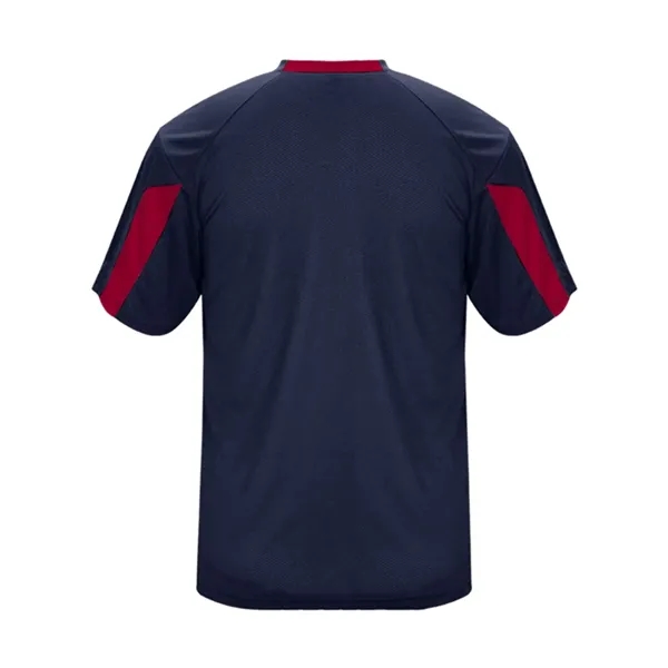 Moisture-wicking, breathable, antimicrobial Striker tee made with 100% polyester with small... from ASI 84358 S&S Activewear