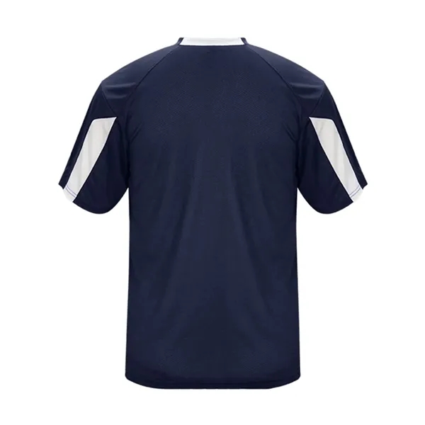 Moisture-wicking, breathable, antimicrobial Striker tee made with 100% polyester with small... from ASI 84358 S&S Activewear