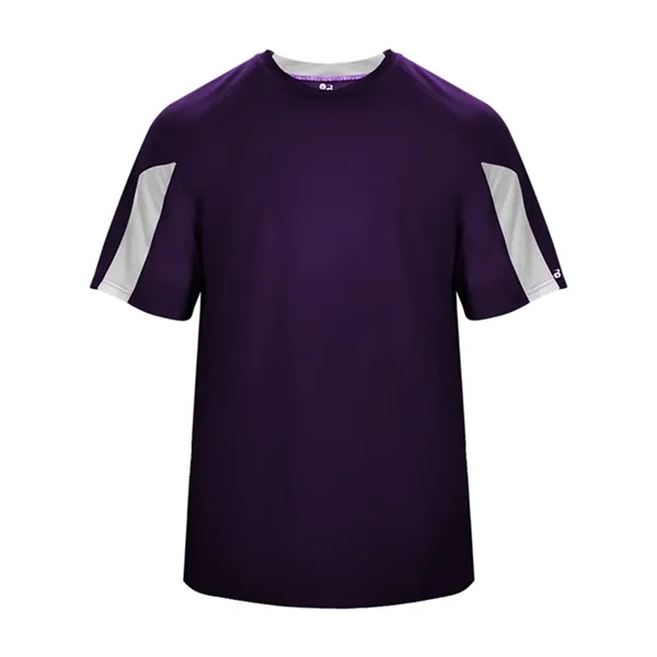 Moisture-wicking, breathable, antimicrobial Striker tee made with 100% polyester with small... from ASI 84358 S&S Activewear