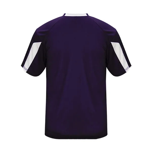 Moisture-wicking, breathable, antimicrobial Striker tee made with 100% polyester with small... from ASI 84358 S&S Activewear