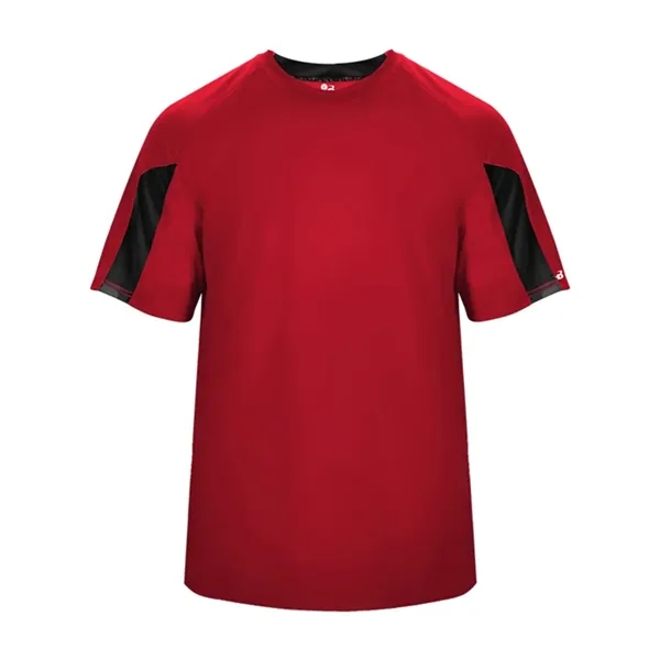 Moisture-wicking, breathable, antimicrobial Striker tee made with 100% polyester with small... from ASI 84358 S&S Activewear