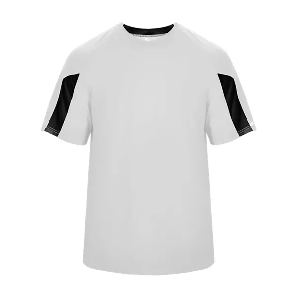 Moisture-wicking, breathable, antimicrobial Striker tee made with 100% polyester with small... from ASI 84358 S&S Activewear