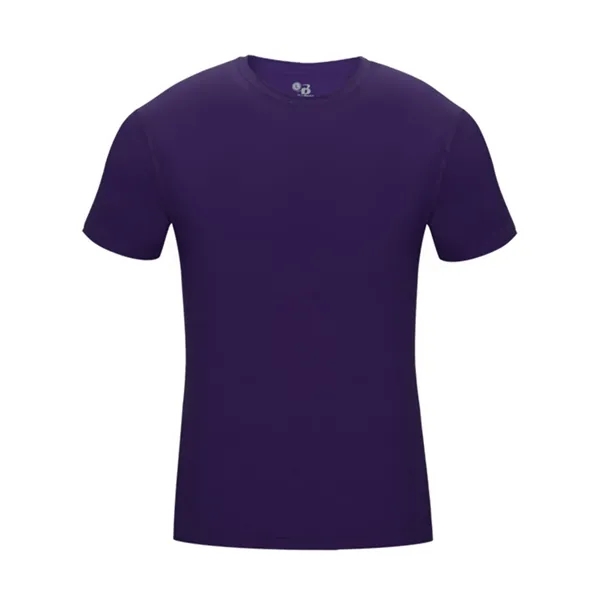 Compression short sleeve T-shirt with stretch body fit, moisture management, and... from ASI 84358 S&S Activewear