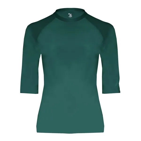 Half-sleeve compression crew neck T-shirt made of polyester/spandex with moisture management.... from ASI 84358 S&S Activewear