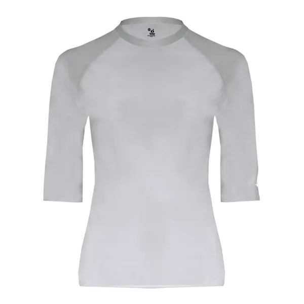 Half-sleeve compression crew neck T-shirt made of polyester/spandex with moisture management.... from ASI 84358 S&S Activewear