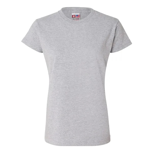 Women's USA made 6.1 oz preshrunk 100% heavyweight cotton t-shirt. Blank... from ASI 84358 S&S Activewear