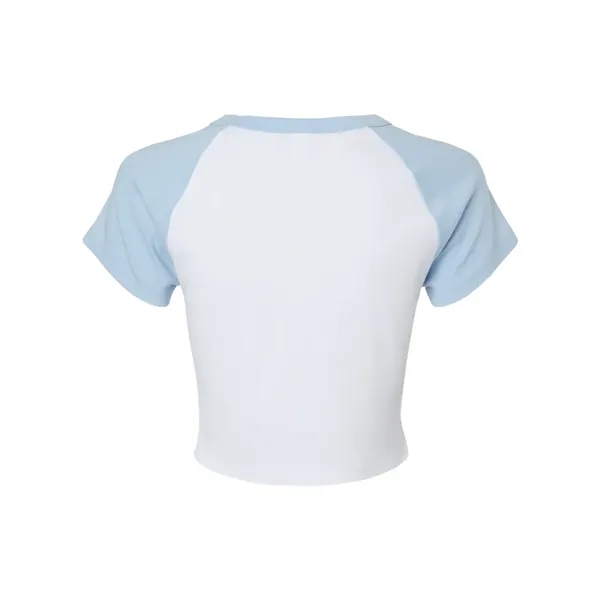 BELLA + CANVAS Women's Micro Rib Raglan Baby Tee... from ASI 84358 S&S Activewear