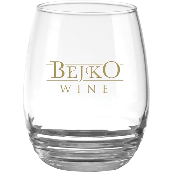 11 oz. clear stemless wine glass with ring design at the... from ASI 71920 Moderne Glass Company Inc / Glass America®