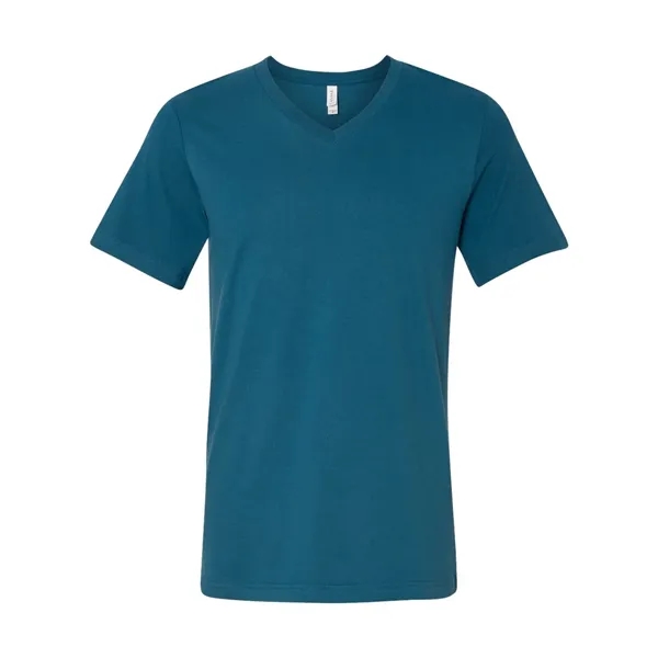 Adult short sleeve v-neck t-shirt with hemmed sleeves. Blank product.... from ASI 84358 S&S Activewear