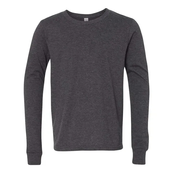 BELLA + CANVAS Youth Heather CVC Long Sleeve Tee... from ASI 84358 S&S Activewear