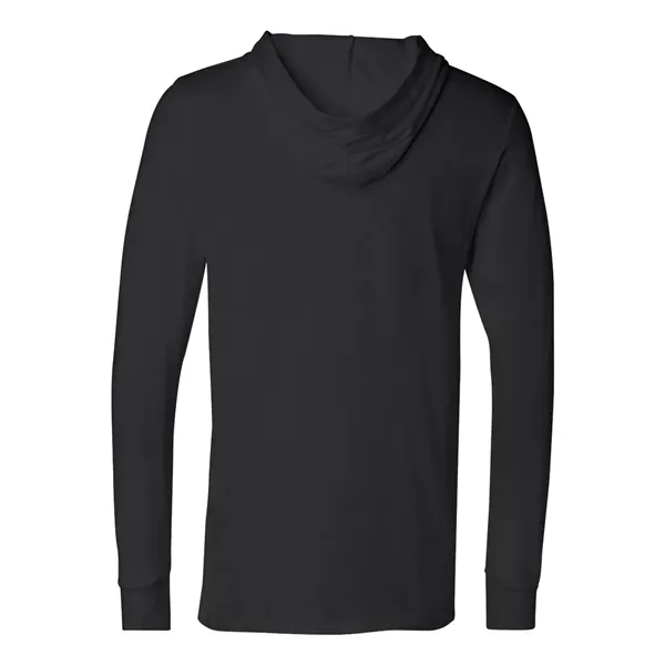 Adult long sleeve jersey hooded t-shirt. Blank product.... from ASI 84358 S&S Activewear