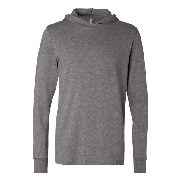 Adult long sleeve jersey hooded t-shirt. Blank product.... from ASI 84358 S&S Activewear
