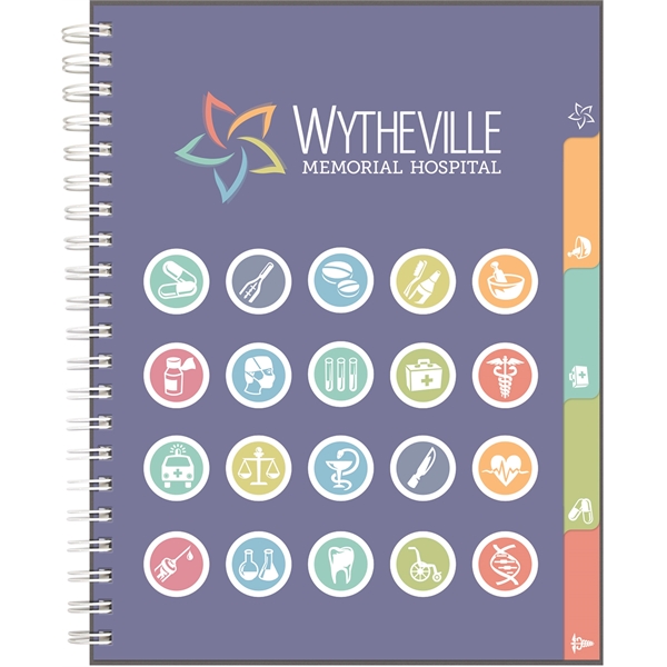 8.5" x 11" classic paperboard journal, foil imprint, die cut window,... from ASI 91340 Journalbooks/Timeplanner Calendars