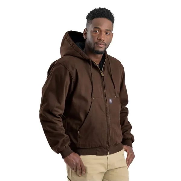 Berne Apparel Highland Washed Cotton Duck Hooded Jacket... from ASI 84358 S&S Activewear