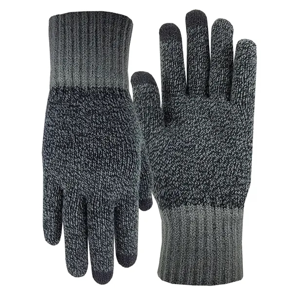 Deluxe acrylic knit gloves featuring conducting fiber on three fingertips for... from ASI 90160 Suntex Industries