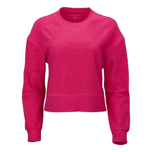 Boxercraft Women's Cropped Boxy Long Sleeve T-Shirt... from ASI 84358 S&S Activewear