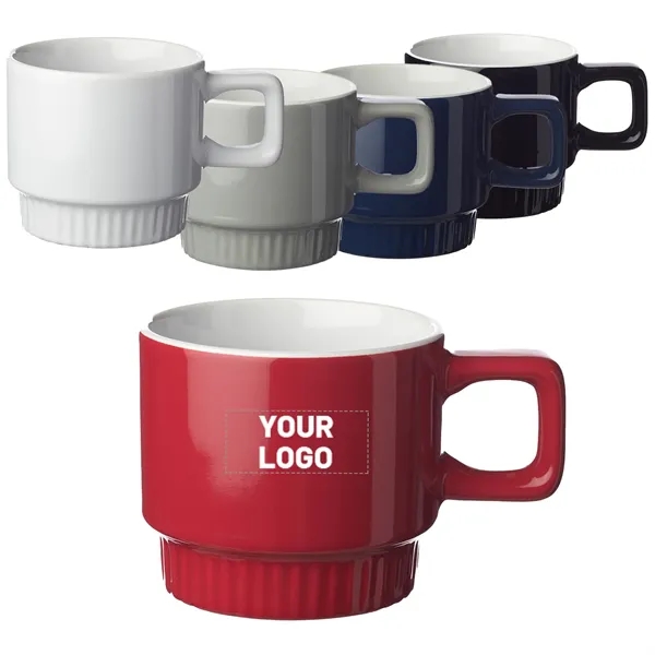 10 oz. stackable ceramic mug with 1 color silkscreen imprint... from ASI 37218 Athena Promo (tm)