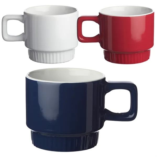 10 oz. stackable ceramic mug with 1 color silkscreen imprint... from ASI 37218 Athena Promo (tm)