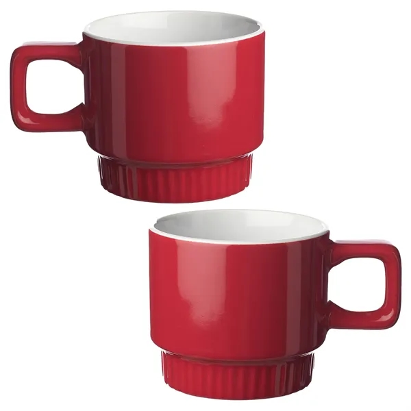 10 oz. stackable ceramic mug with 1 color silkscreen imprint... from ASI 37218 Athena Promo (tm)