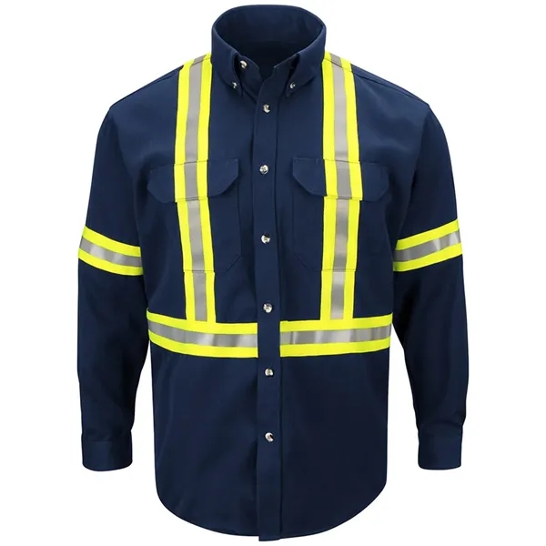 Bulwark Dress Uniform Shirt with CSA reflective trim - EX...... from ASI 84358 S&S Activewear