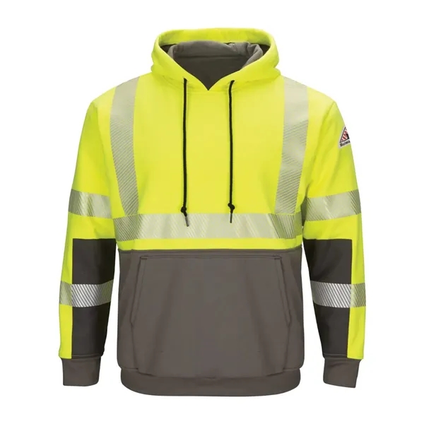Bulwark Hi-Visibility Color-Blocked Pullover Hooded Fleec...... from ASI 84358 S&S Activewear