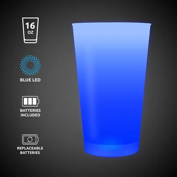Blue LED Pint Glass... from ASI 42016 Brighter Promotions Inc / Chemical Light™