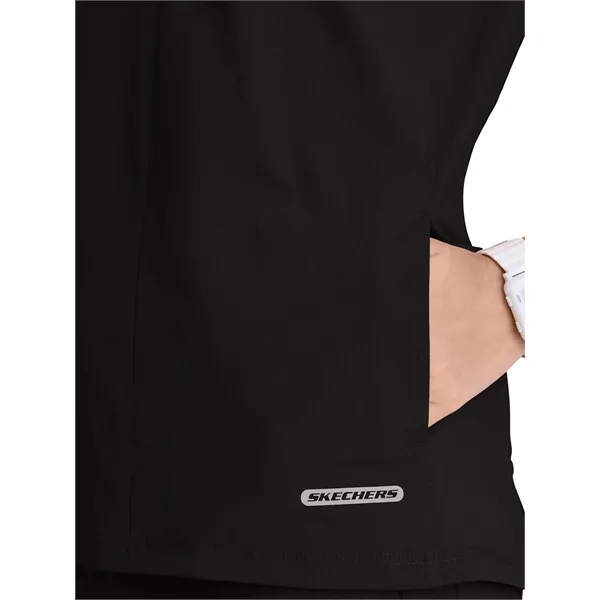 Skechers Slip-Ins - Women's One Pocket Notch Glide Scrub Top... from ASI 86018 Scrub Authority