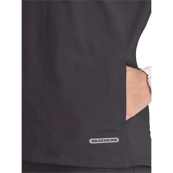 Skechers Slip-Ins - Women's One Pocket Notch Glide Scrub Top... from ASI 86018 Scrub Authority