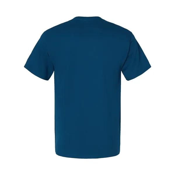 Cotton short sleeve T-shirt made with a tag-free neck label, shoulder-to-shoulder... from ASI 84358 S&S Activewear