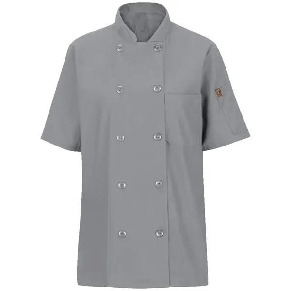 Chef Designs Women's Mimix™ Short Sleeve Chef Coat with O...... from ASI 84358 S&S Activewear