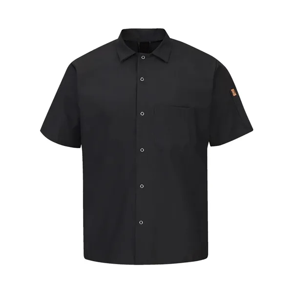 Chef Designs Mimix™ Short Sleeve Cook Shirt with OilBlok... from ASI 84358 S&S Activewear