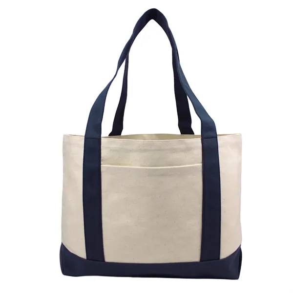 11 oz cotton canvas tote (19"W x 12"H x 4"G) with... from ASI 37980 Bagworld