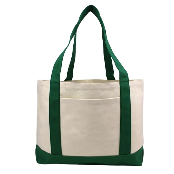 11 oz cotton canvas tote (19"W x 12"H x 4"G) with... from ASI 37980 Bagworld