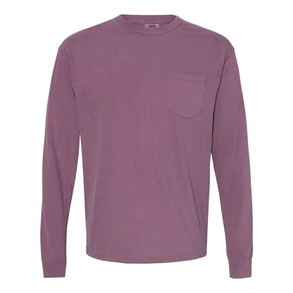 Comfort Colors Long Sleeve T-Shirt With Pocket, blank.... from ASI 84358 S&S Activewear