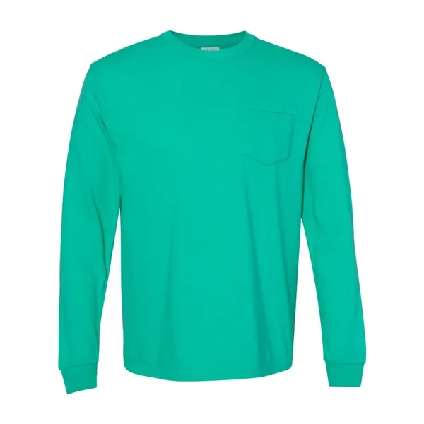 Comfort Colors Long Sleeve T-Shirt With Pocket, blank.... from ASI 84358 S&S Activewear
