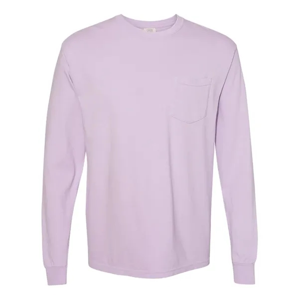 Comfort Colors Long Sleeve T-Shirt With Pocket, blank.... from ASI 84358 S&S Activewear