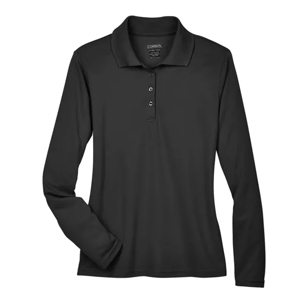 CORE365 Women's Pinnacle Performance Long-Sleeve Pique Polo... from ASI 84358 S&S Activewear