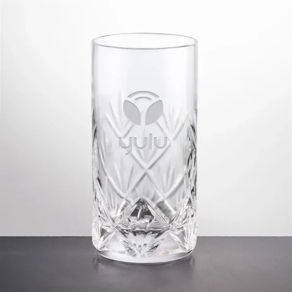 Stunning cut 24% full lead crystal 10 oz. highball glass.... from ASI 84592 St Regis Group