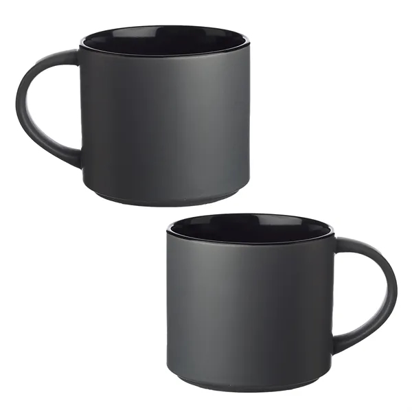 Stackable matte finish ceramic mug of 16 oz. capacity with 1... from ASI 37218 Athena Promo (tm)