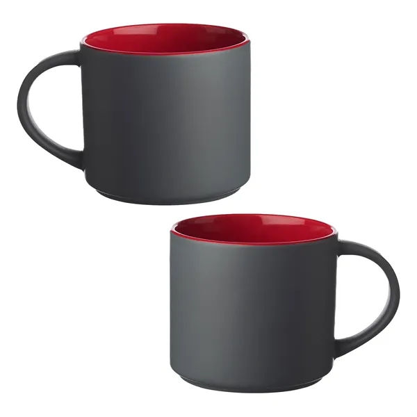 Stackable matte finish ceramic mug of 16 oz. capacity with 1... from ASI 37218 Athena Promo (tm)