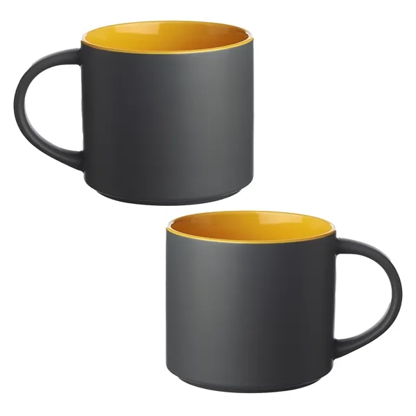 Stackable matte finish ceramic mug of 16 oz. capacity with 1... from ASI 37218 Athena Promo (tm)